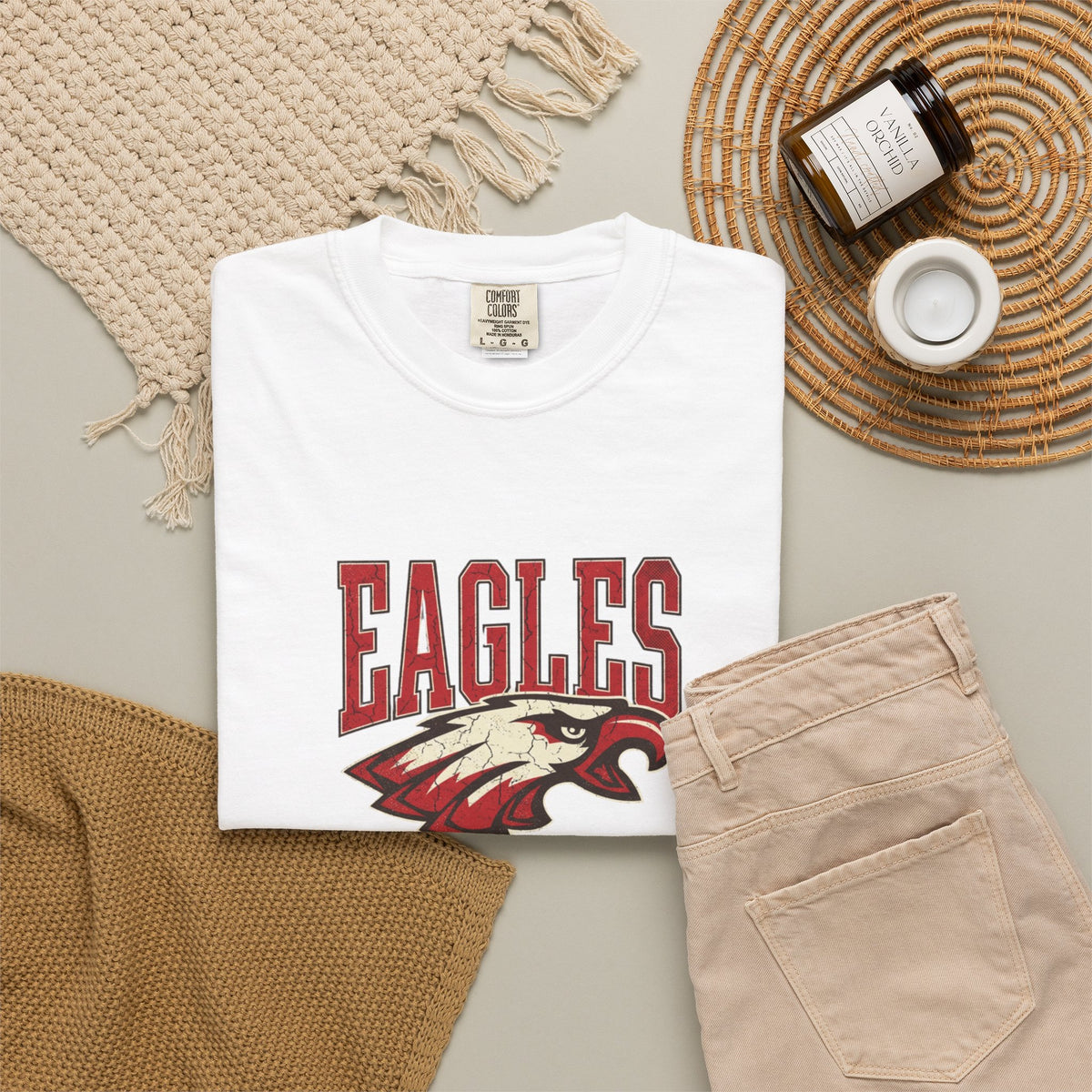 Eagles Game Day T-Shirt — Vintage Mascot Football Fan Tee