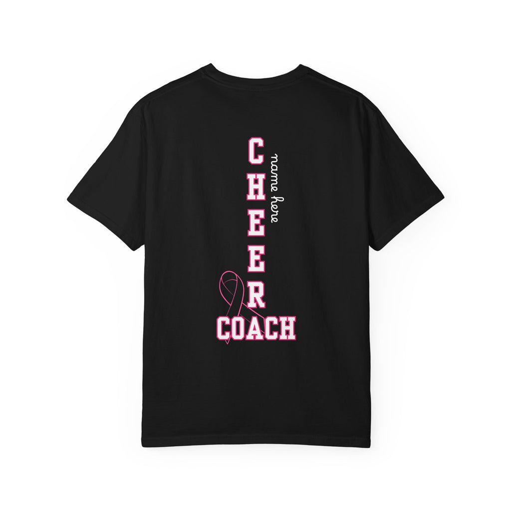 COACH Breast Cancer Awareness "Go Fight Win" Custom Name Cheer T-Shirt