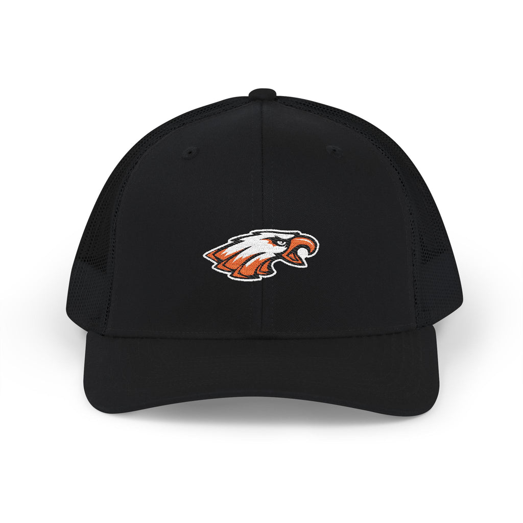 Trucker Cap with Embroidered Eagle Patch
