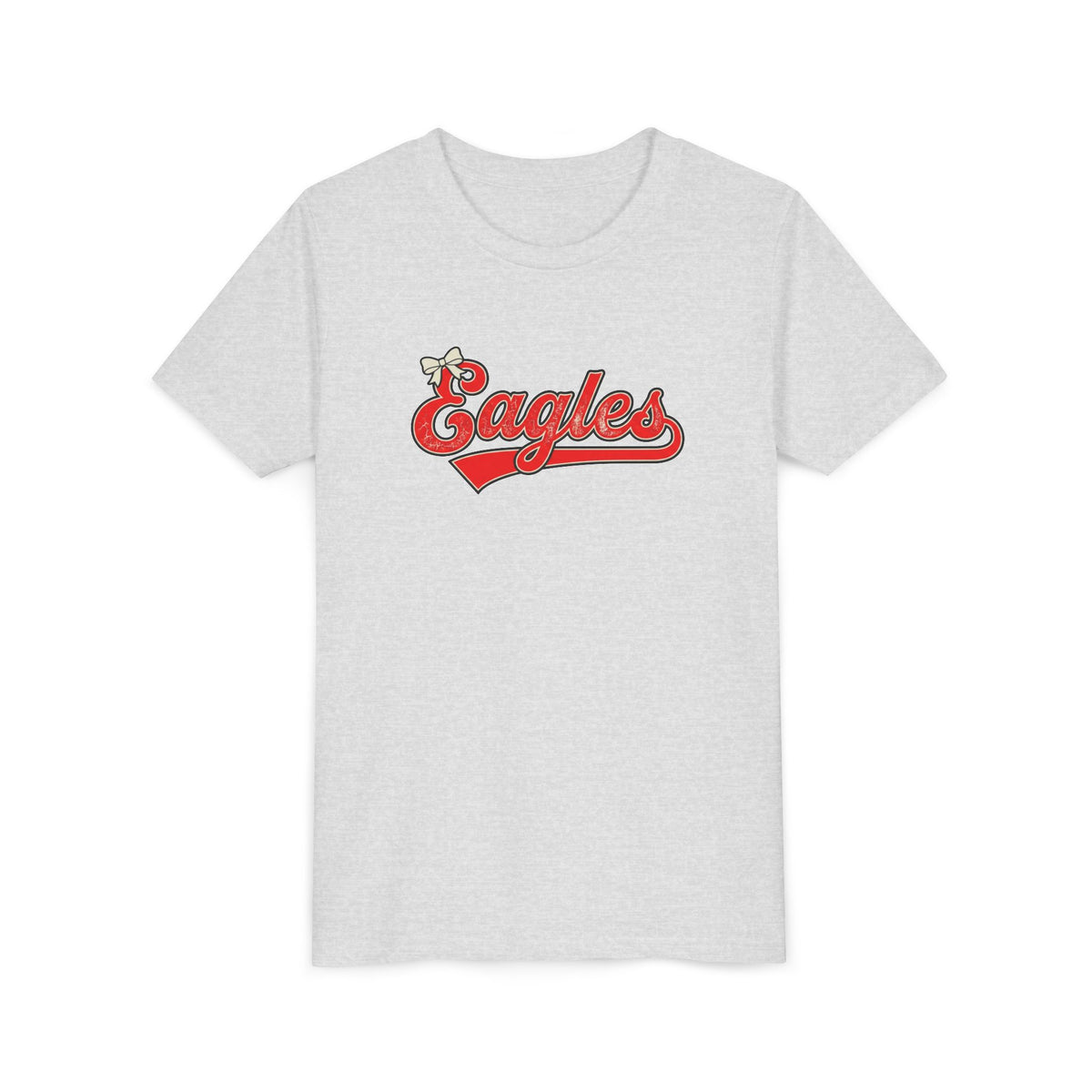 Youth Tee - "Eagles" Retro Script Baseball Shirt for Kids