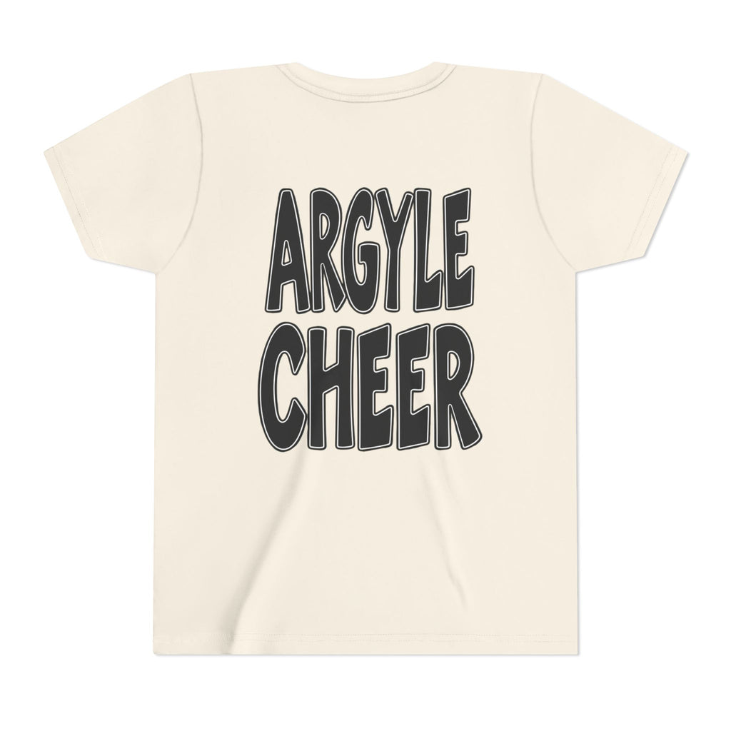 Youth Tee — "Argyle Cheer" Graphic Short Sleeve Customized Shirt
