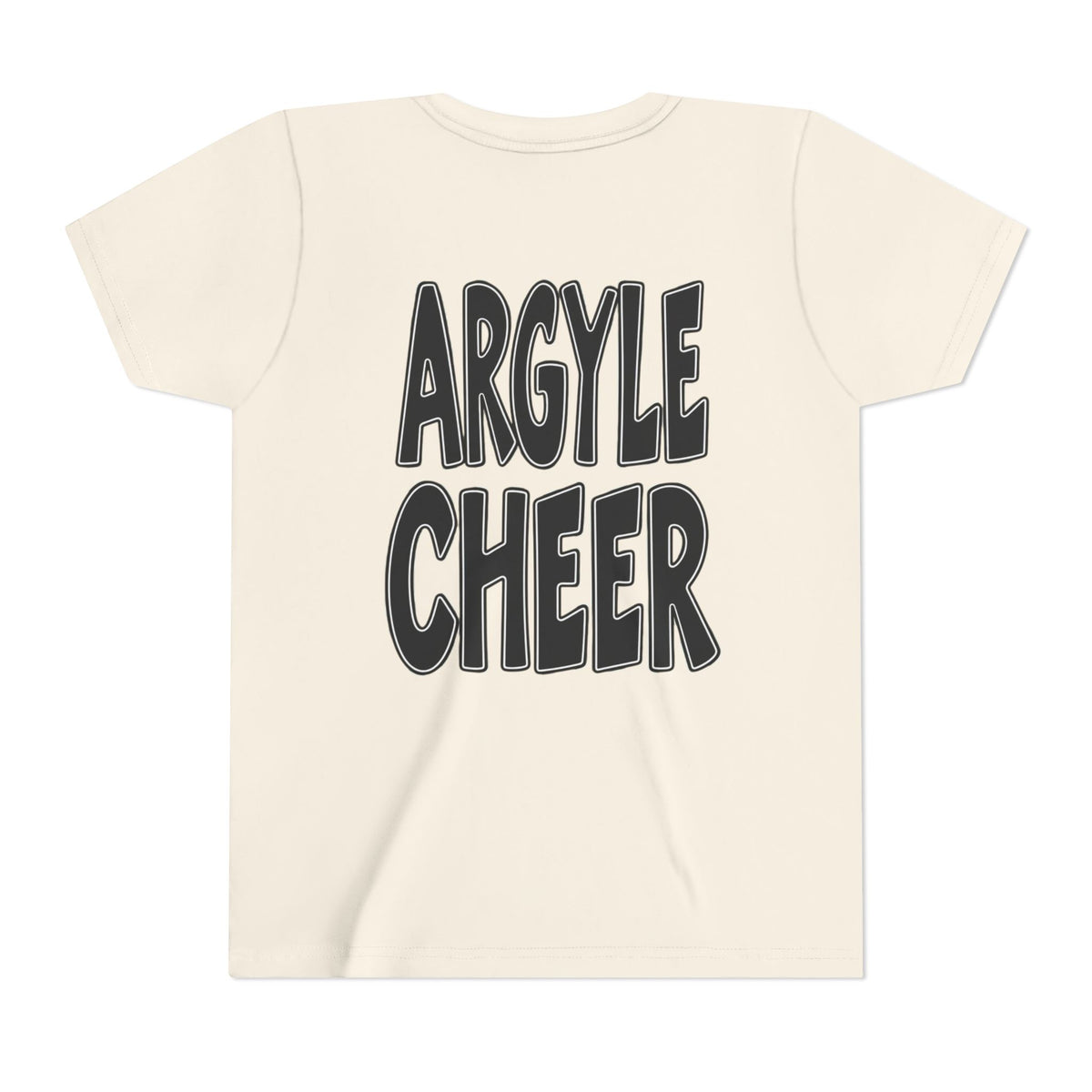 Youth Tee — "Argyle Cheer" Graphic Short Sleeve Customized Shirt