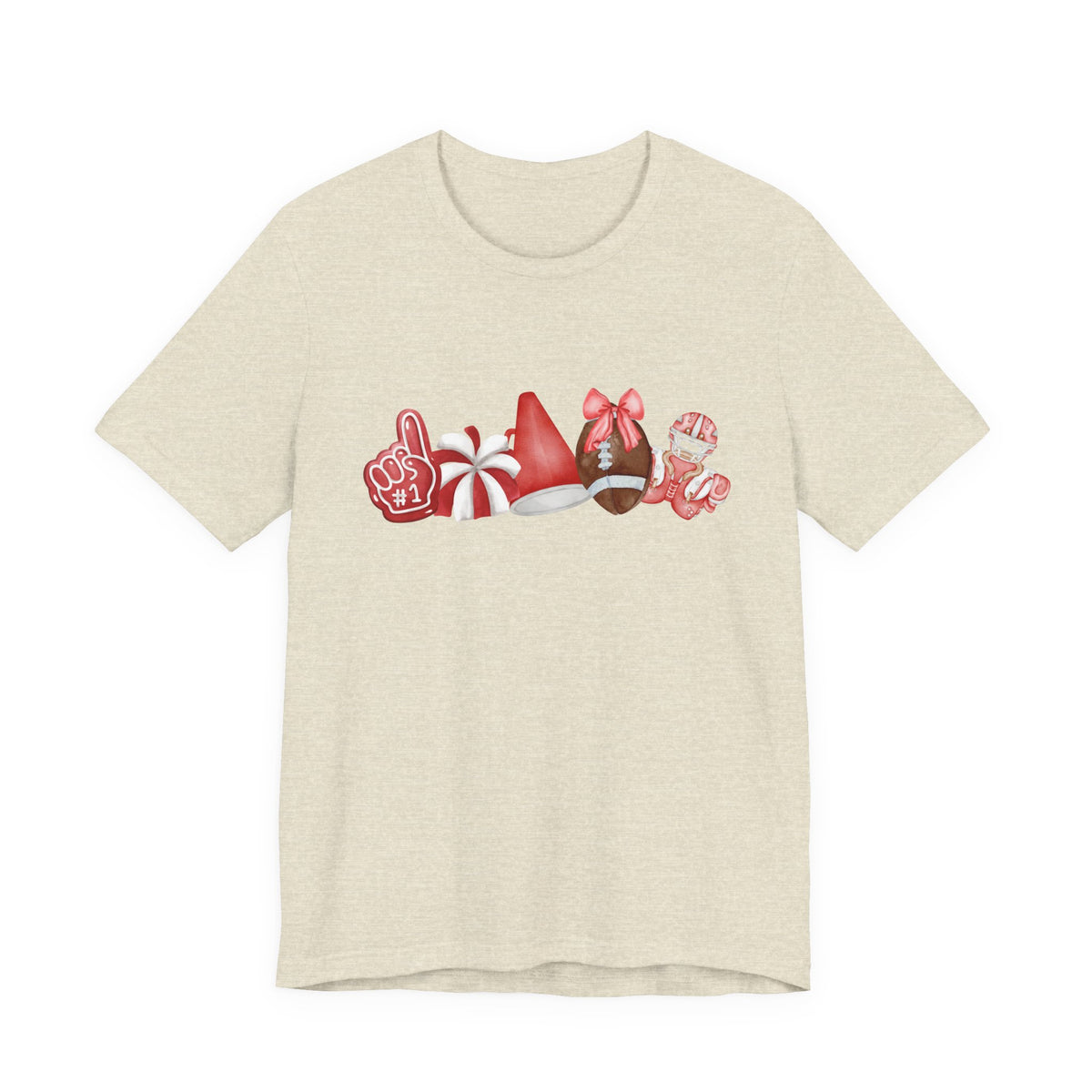 Red Sprit Jersey Short Sleeve Tee