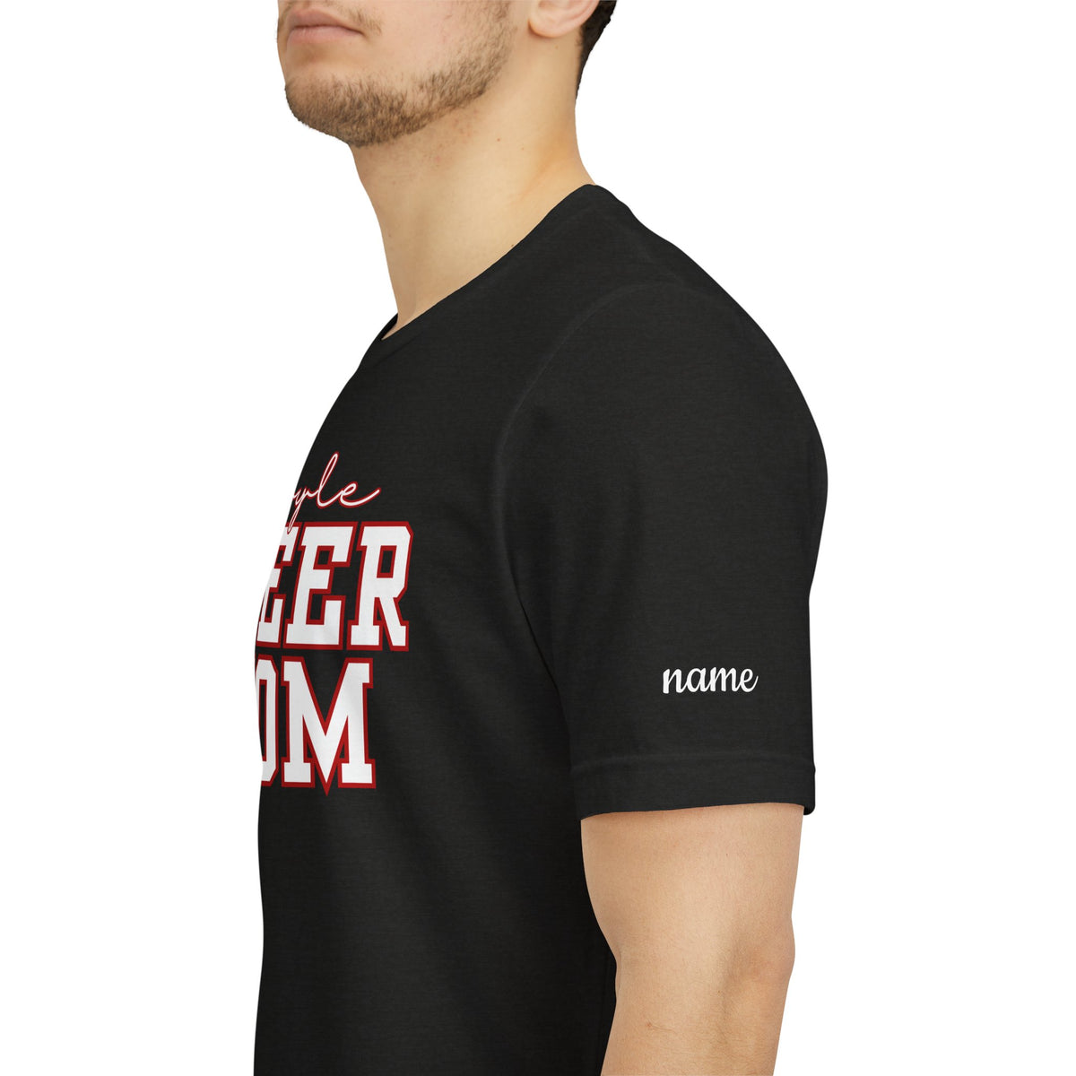 Argyle Cheer Mom T-Shirt | Varsity Script Mom Shirt, Sports Mom Tee