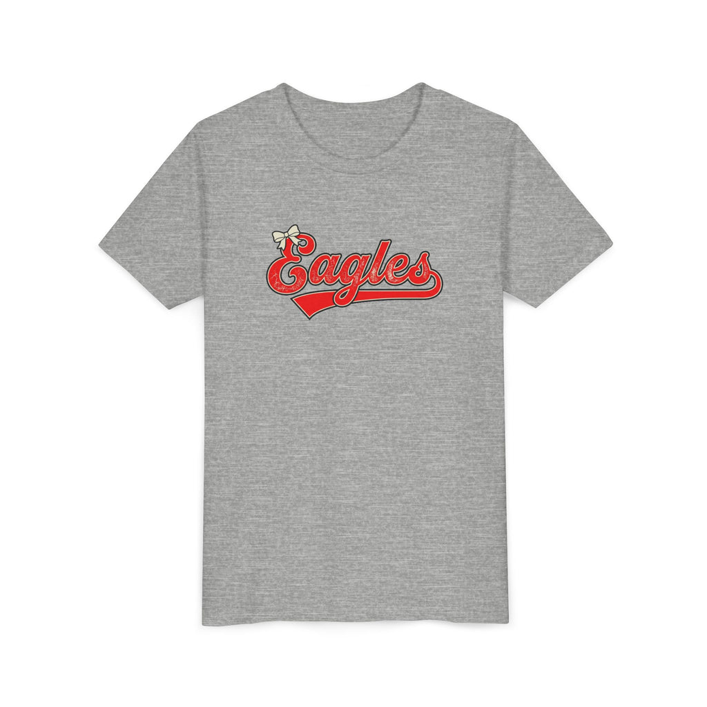 Youth Tee - "Eagles" Retro Script Baseball Shirt for Kids