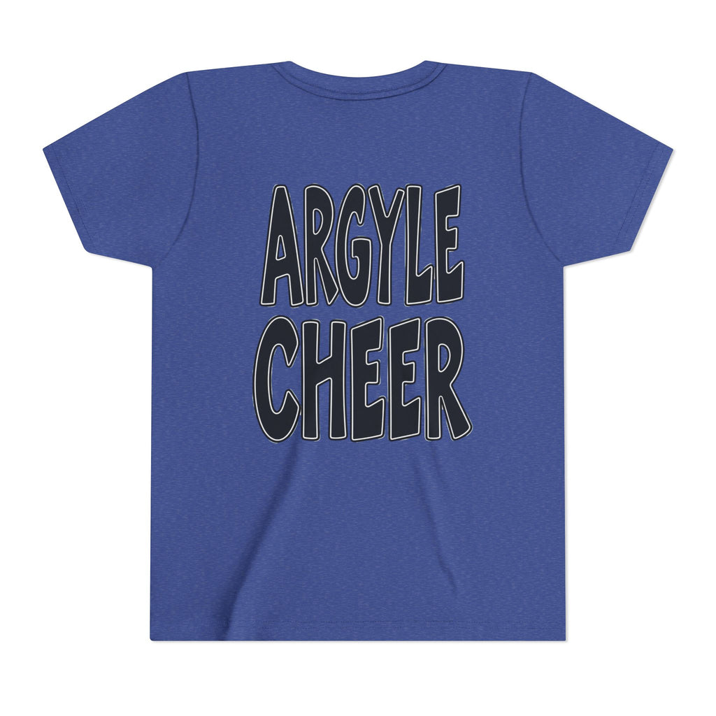 Youth Tee — "Argyle Cheer" Graphic Short Sleeve Customized Shirt