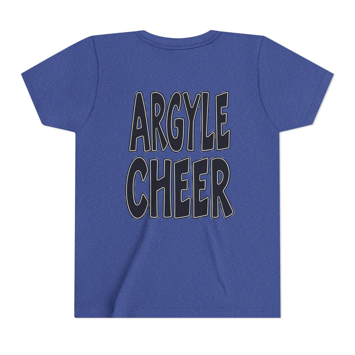 Youth Tee — "Argyle Cheer" Graphic Short Sleeve Customized Shirt