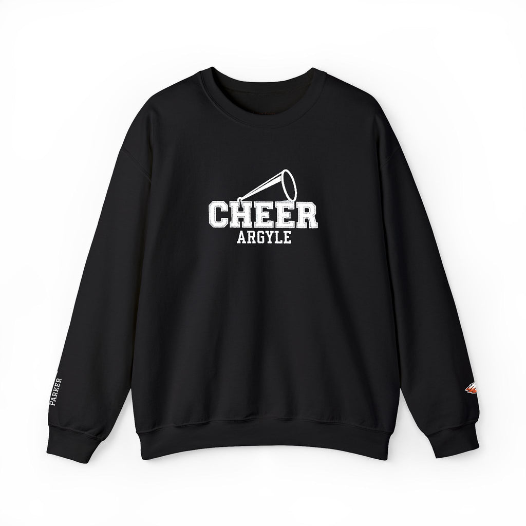 Cheer Megaphone Crewneck Sweatshirt — Argyle Spirit Cheerleading Pullover