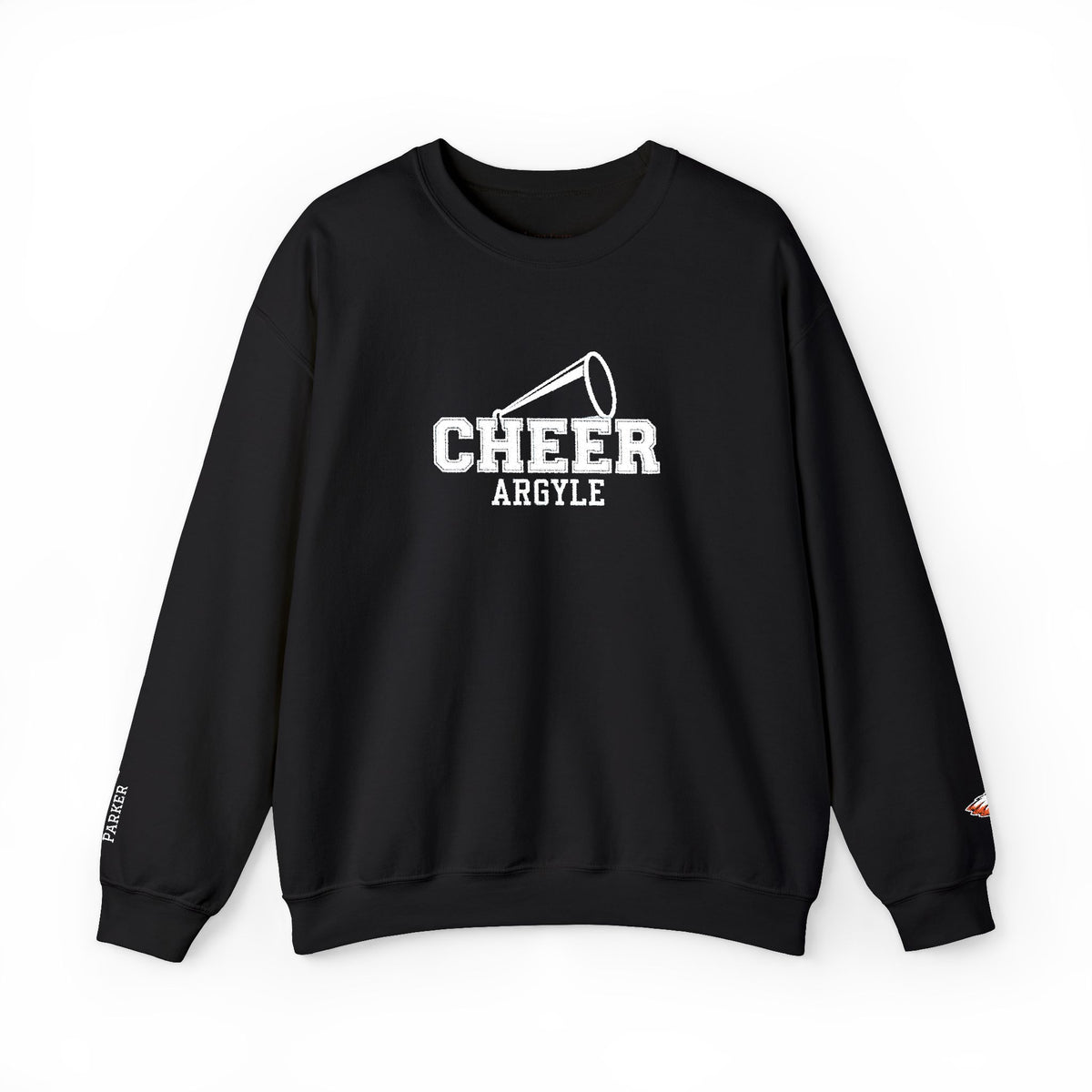 Cheer Megaphone Crewneck Sweatshirt — Argyle Spirit Cheerleading Pullover