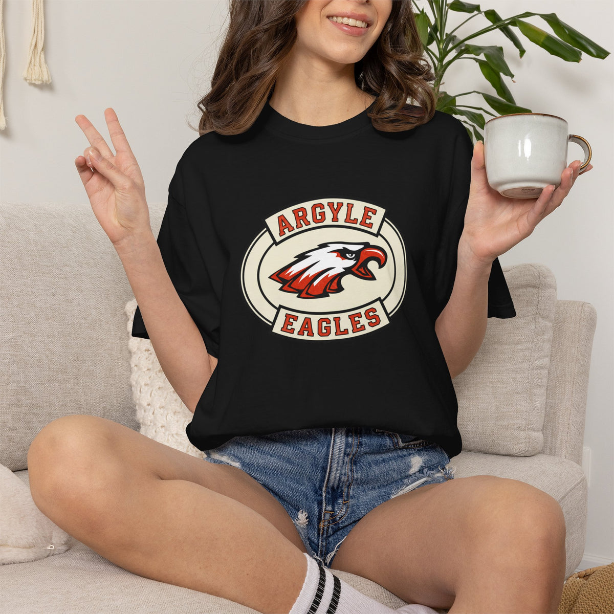 Argyle Eagles Vintage Logo T-Shirt