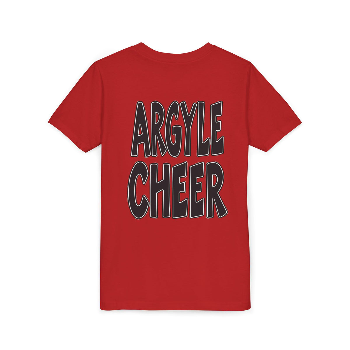 Youth Tee — "Argyle Cheer" Graphic Short Sleeve Customized Shirt