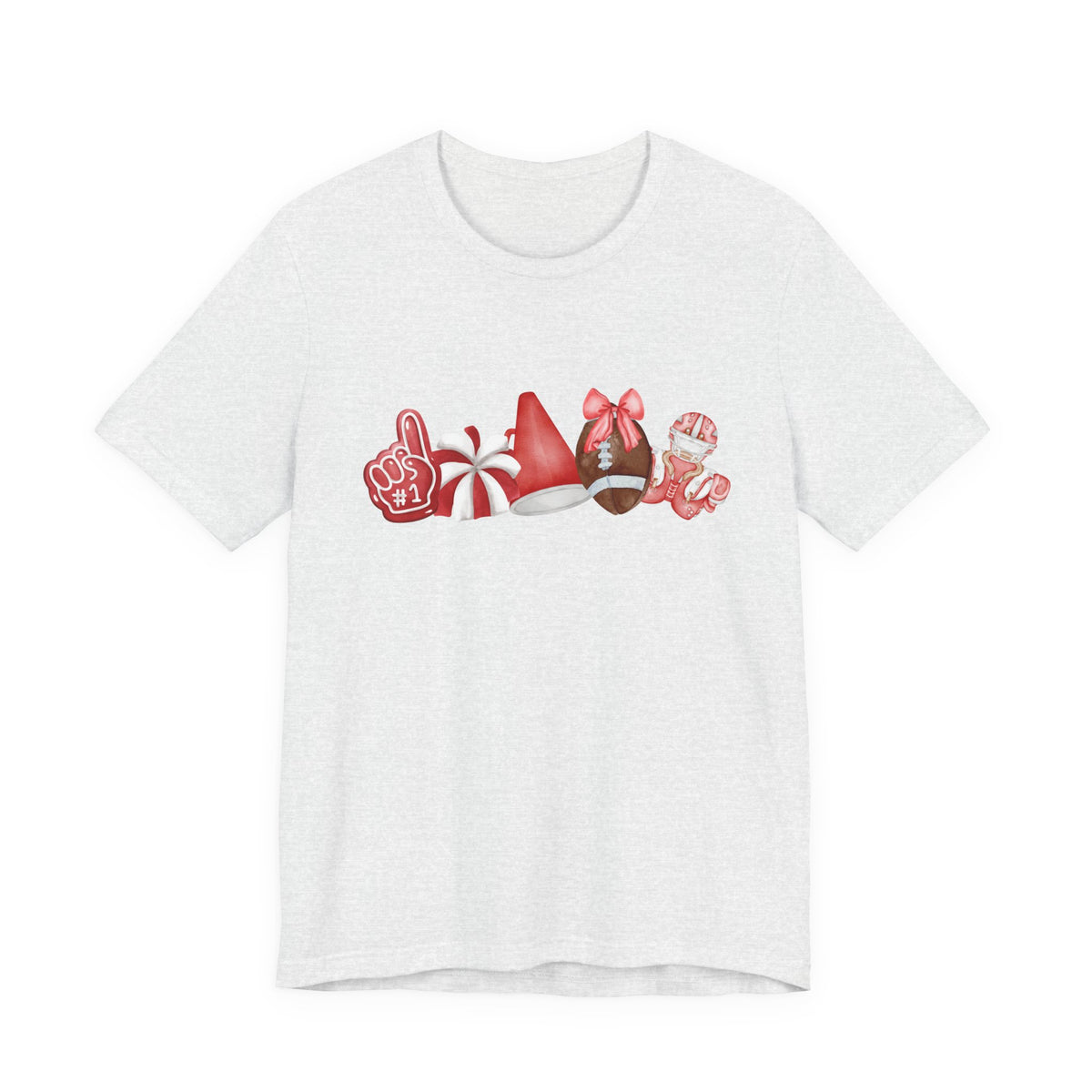 Red Sprit Jersey Short Sleeve Tee