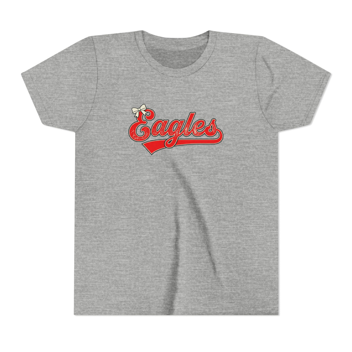 Youth Tee - "Eagles" Retro Script Baseball Shirt for Kids