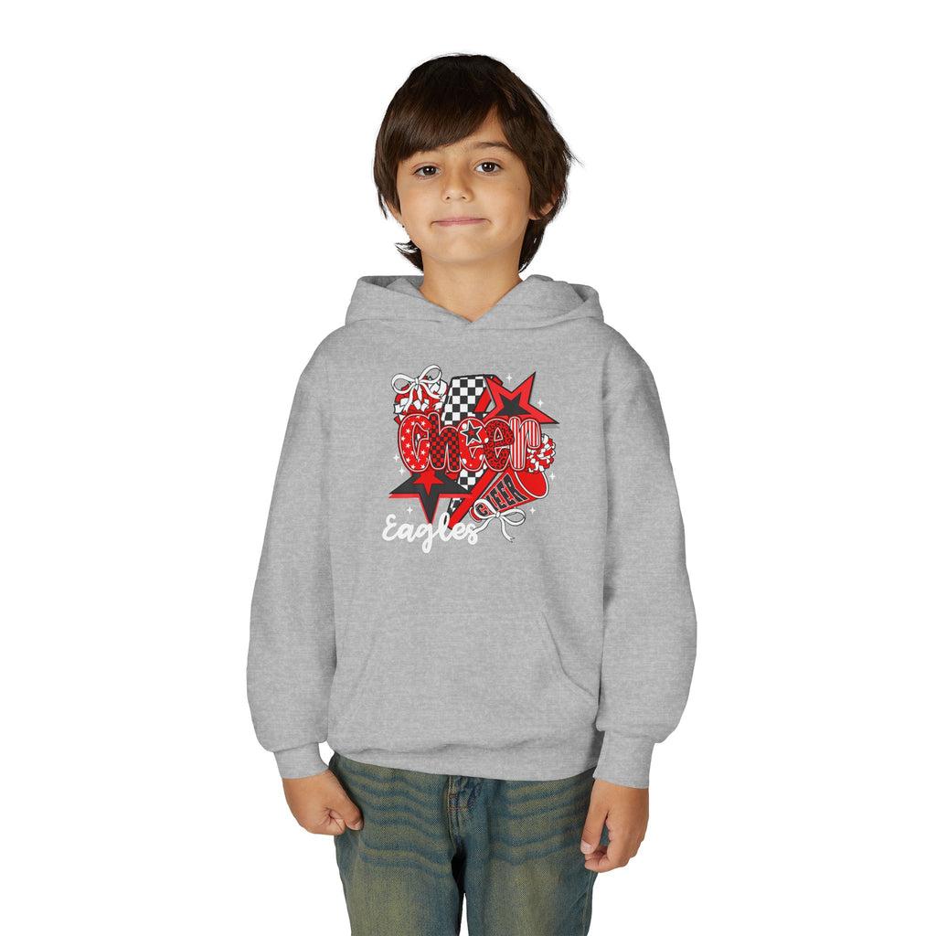 Eagles Red Script Graphic Hoodie | Youth Hooded Sweatshirt
