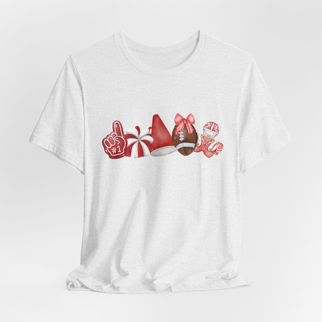 Red Sprit Jersey Short Sleeve Tee