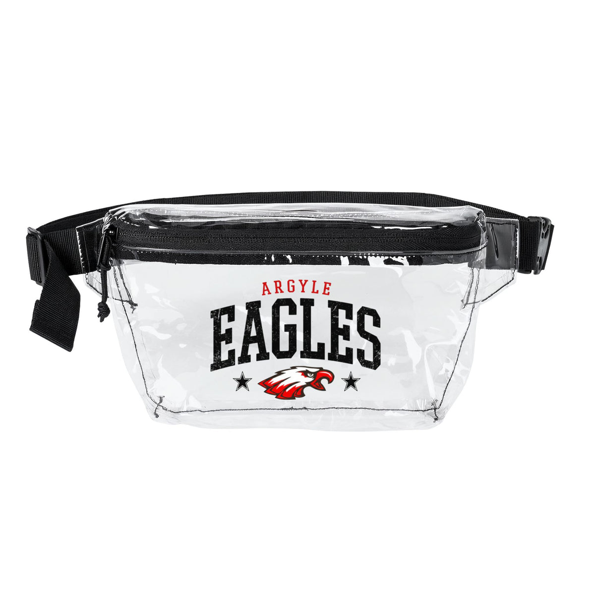 Argyle Eagles Logo Transparent Fanny Pack | Clear Stadium Bag