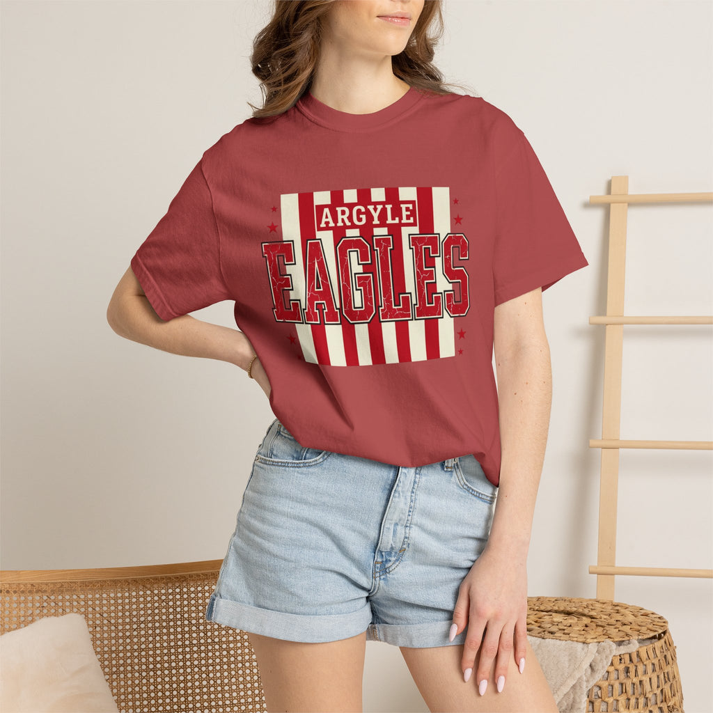 Argyle Eagles Retro Stripes T-Shirt