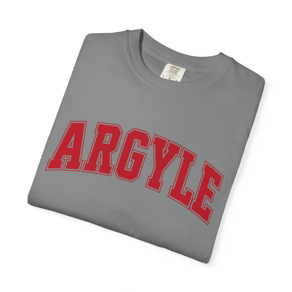 Argyle Collegiate T‑Shirt – Retro Athletic Graphic Tee