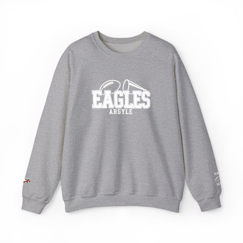 Eagles Vintage Logo Crewneck Sweatshirt - Embroidered Custom Sleeve