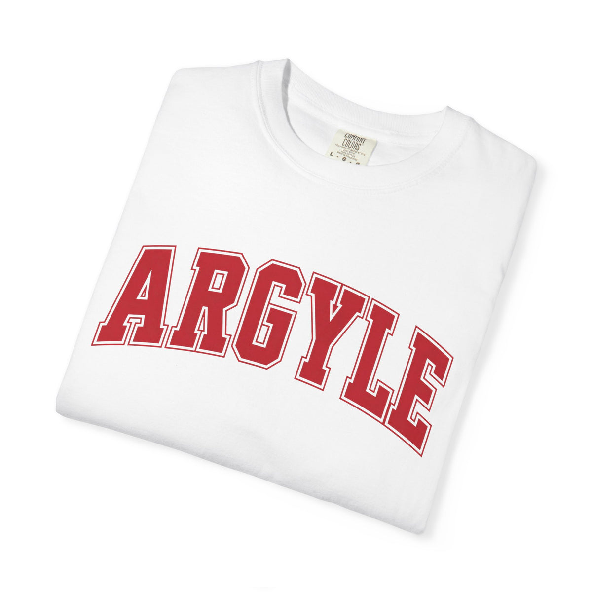Argyle Collegiate T‑Shirt – Retro Athletic Graphic Tee