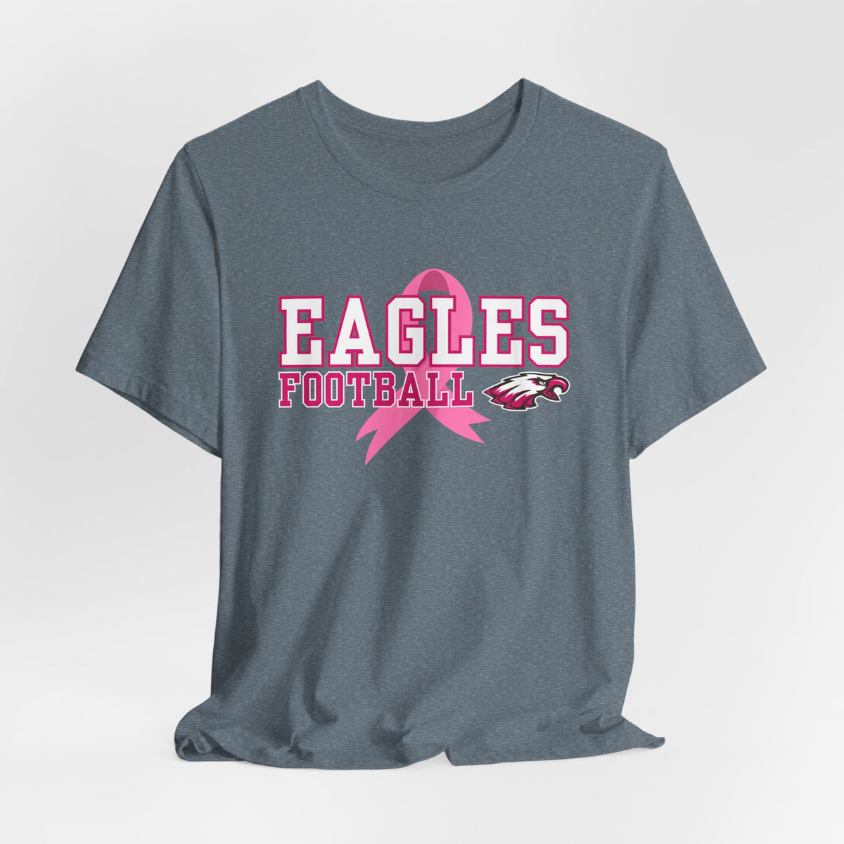 Eagles Football - Pink Ribbon Unisex Jersey Short Sleeve Tee
