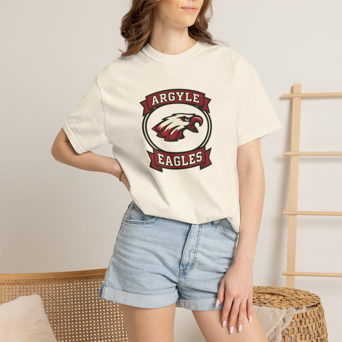 Argyle Eagles T-Shirt — Vintage School Mascot Tee