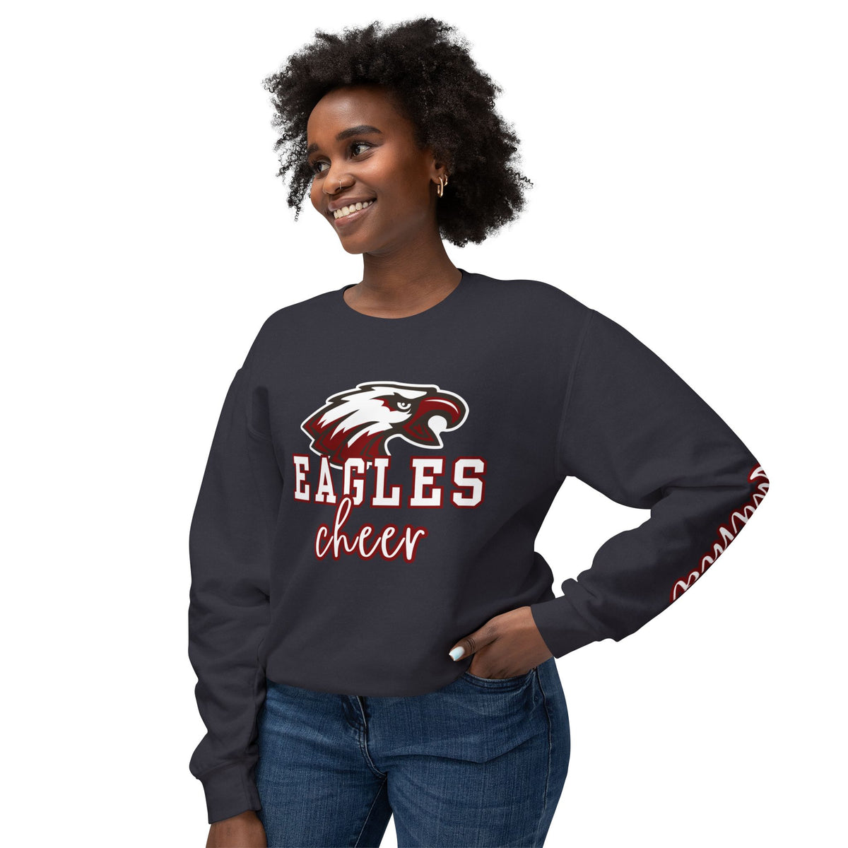 Eagle Cheer "mama" Lightweight Crewneck Sweatshirt