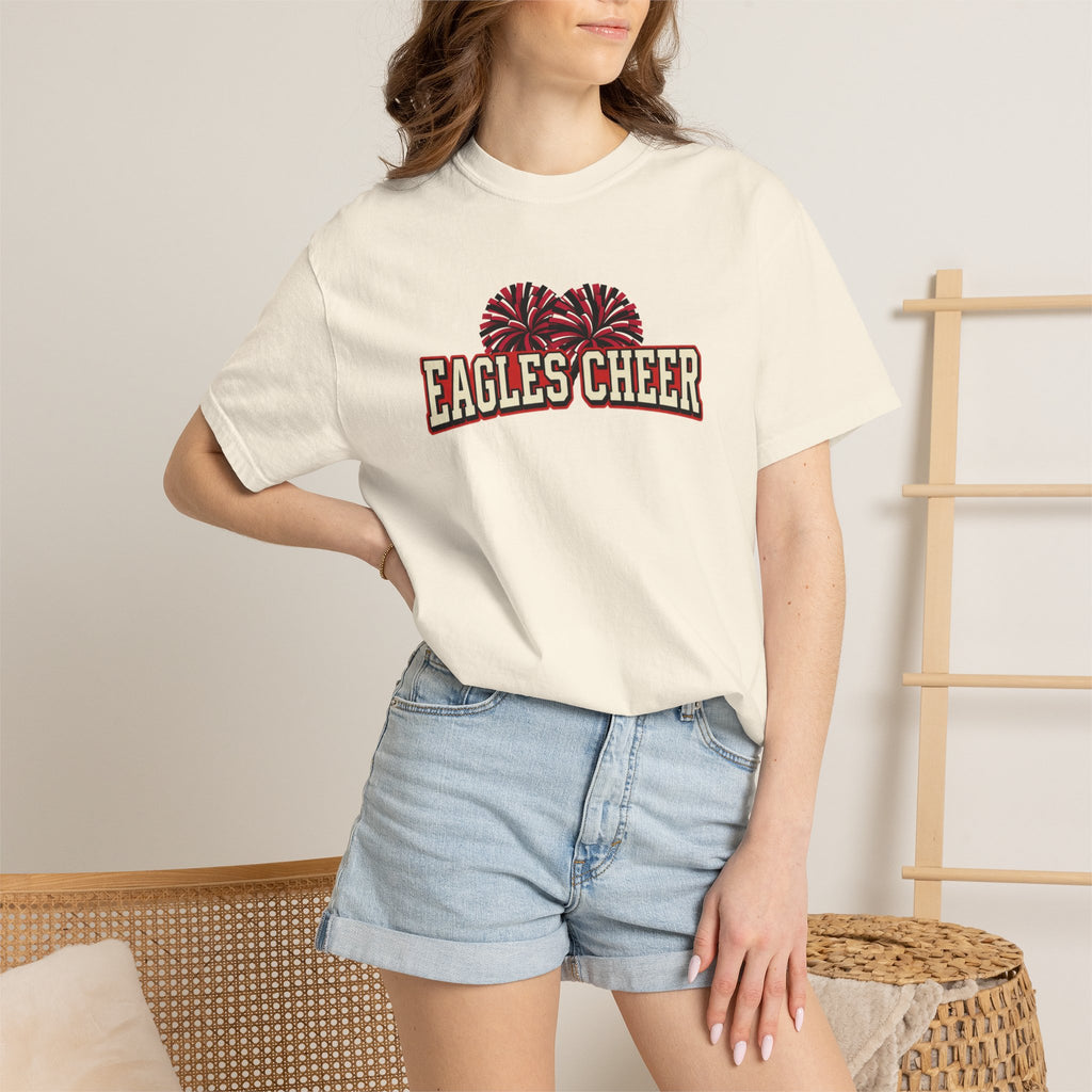 Eagles Cheer T-Shirt — Pom-Pom Graphic Spirit Tee