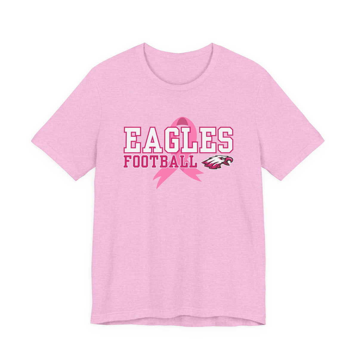Eagles Football - Pink Ribbon Unisex Jersey Short Sleeve Tee