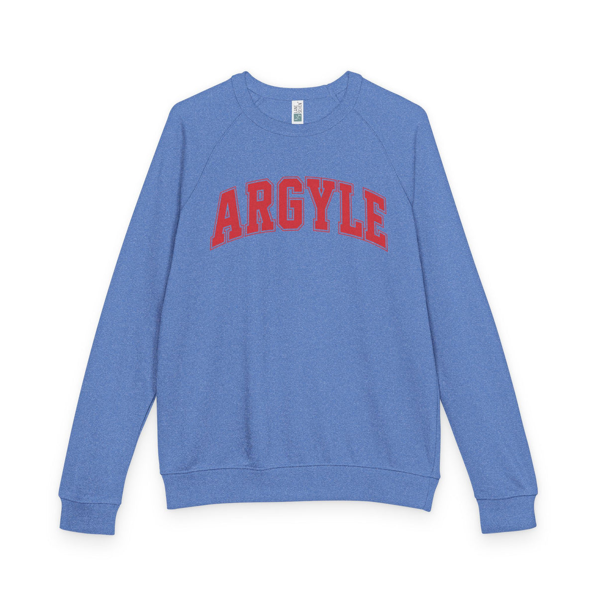Argyle Redhawk Crewneck Sweatshirt – Vintage Collegiate Raglan French Terry