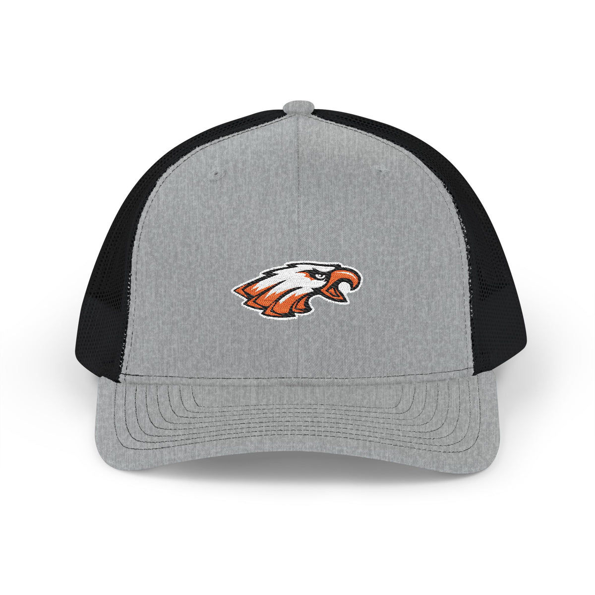 Trucker Cap with Embroidered Eagle Patch