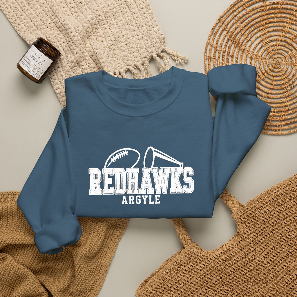 REDHAWKS Embroidered Crewneck Sweatshirt - custom sleeve