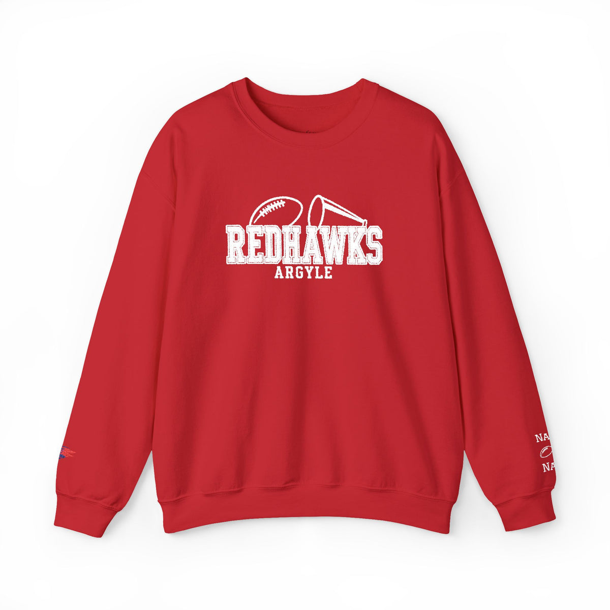 REDHAWKS Embroidered Crewneck Sweatshirt - custom sleeve