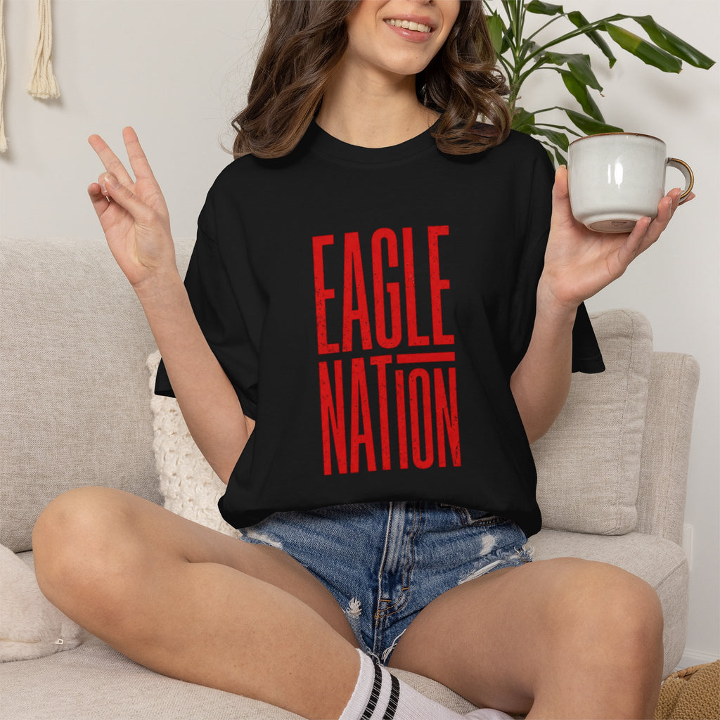 Eagle Nation T-Shirt — Bold Vertical School Spirit Tee