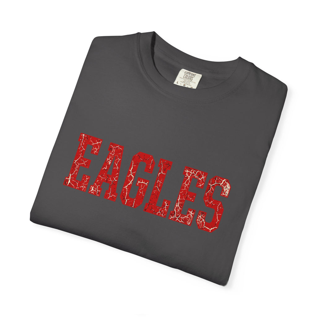 Eagles Vintage College T‑Shirt — Retro Red Lettering