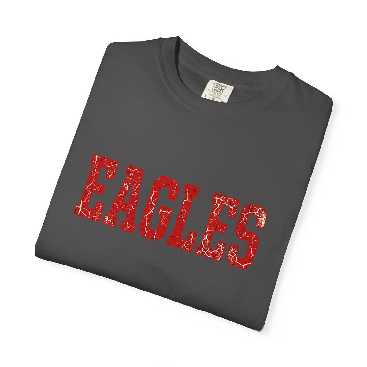 Eagles Vintage College T‑Shirt — Retro Red Lettering