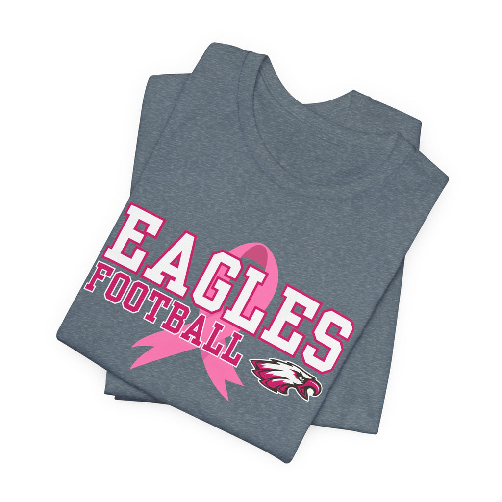 Eagles Football - Pink Ribbon Unisex Jersey Short Sleeve Tee
