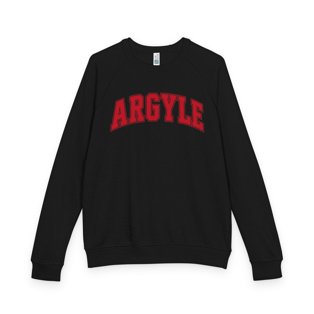 Argyle Redhawk Crewneck Sweatshirt – Vintage Collegiate Raglan French Terry