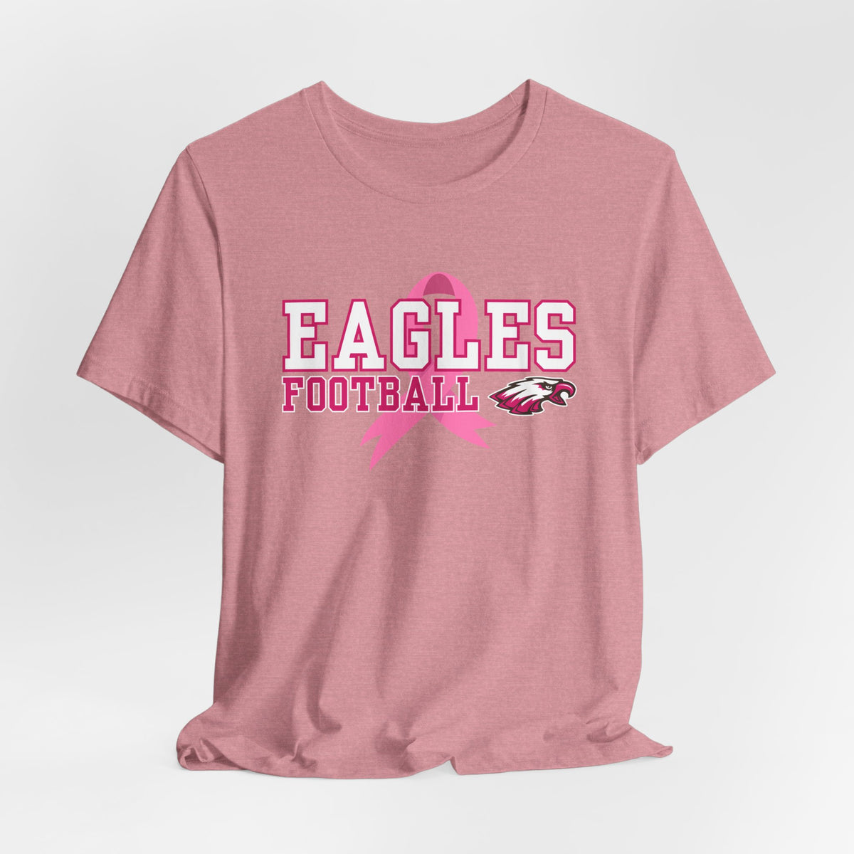 Eagles Football - Pink Ribbon Unisex Jersey Short Sleeve Tee