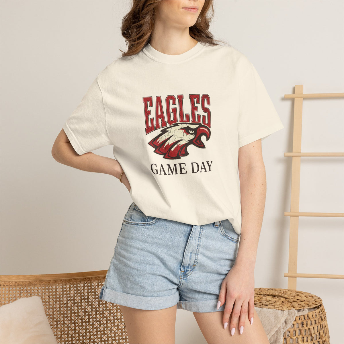 Eagles Game Day T-Shirt — Vintage Mascot Football Fan Tee