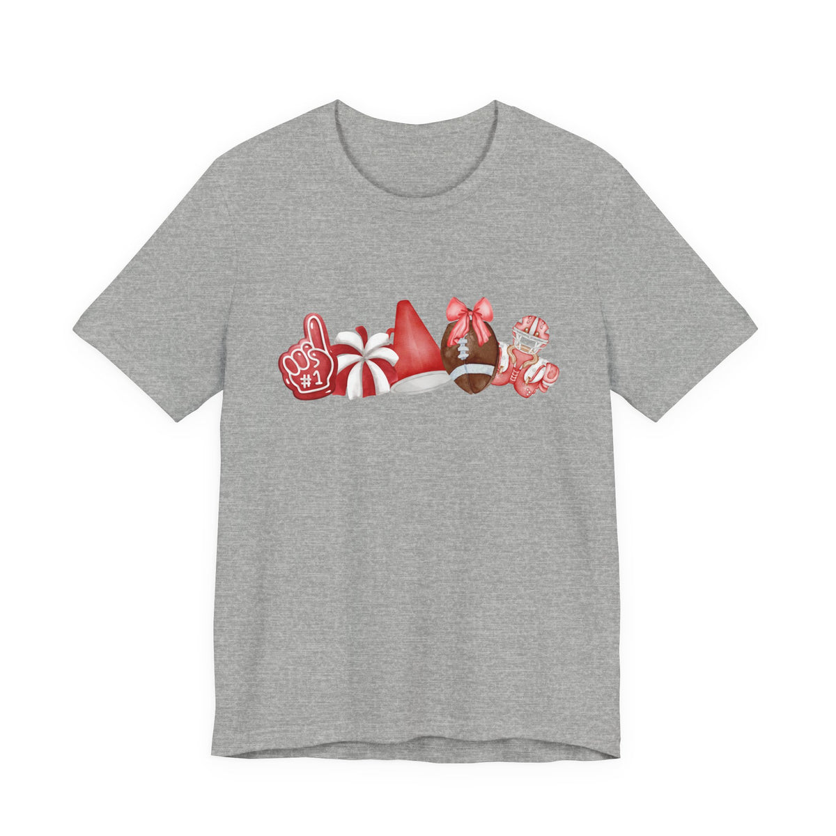 Red Sprit Jersey Short Sleeve Tee