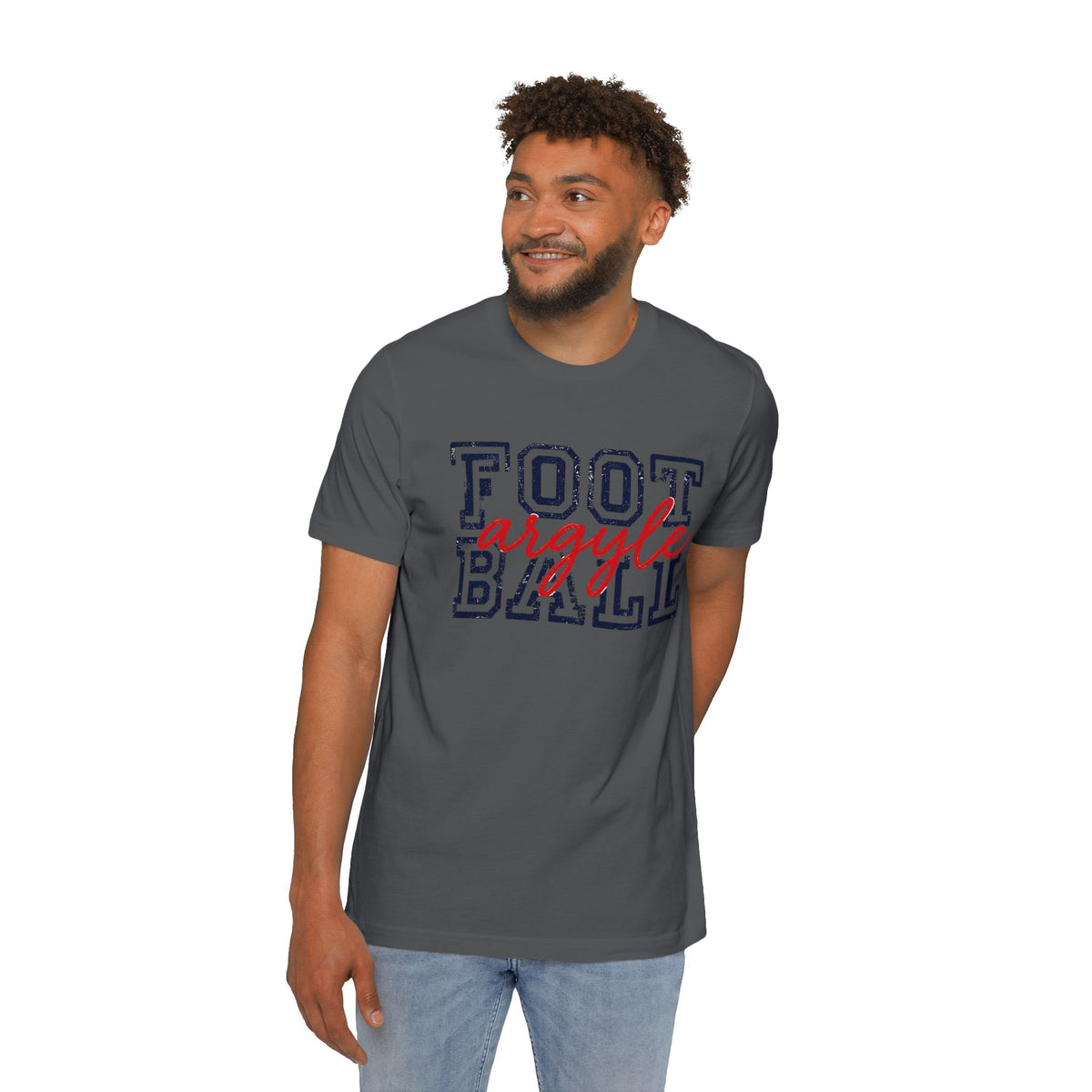 Football Argyle T-Shirt — Vintage Varsity Sports Tee