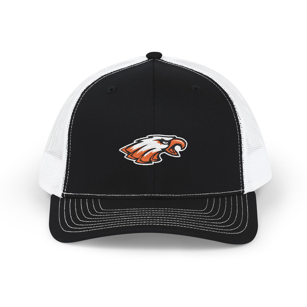 Trucker Cap with Embroidered Eagle Patch
