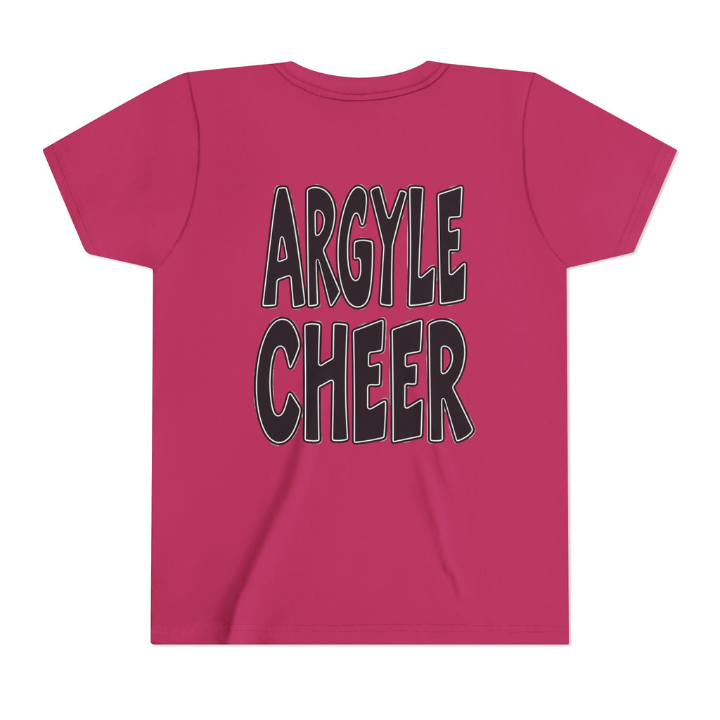 Youth Tee — "Argyle Cheer" Graphic Short Sleeve Customized Shirt
