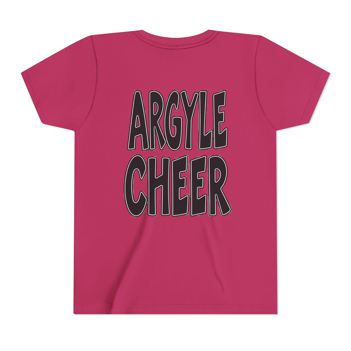 Youth Tee — "Argyle Cheer" Graphic Short Sleeve Customized Shirt