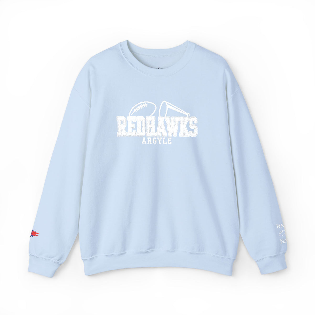 REDHAWKS Embroidered Crewneck Sweatshirt - custom sleeve
