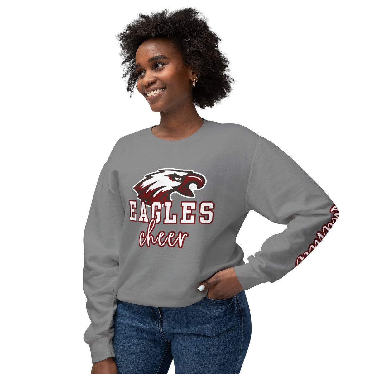 Eagle Cheer "mama" Lightweight Crewneck Sweatshirt