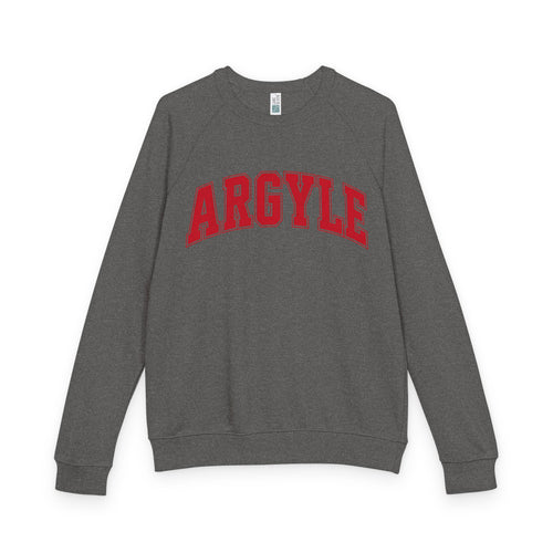 Argyle Eagles Crewneck Sweatshirt — School Spirit French Terry Raglan