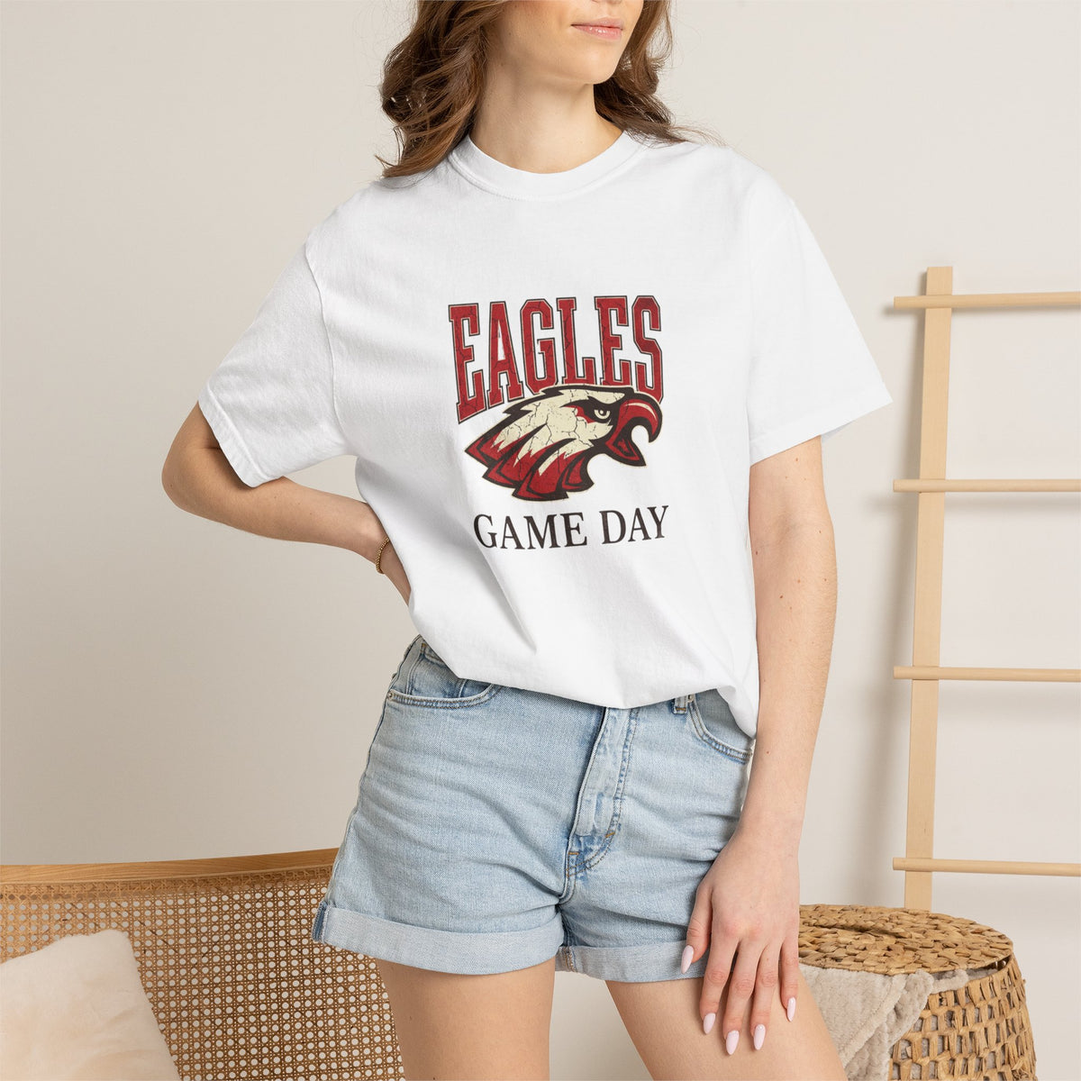 Eagles Game Day T-Shirt — Vintage Mascot Football Fan Tee