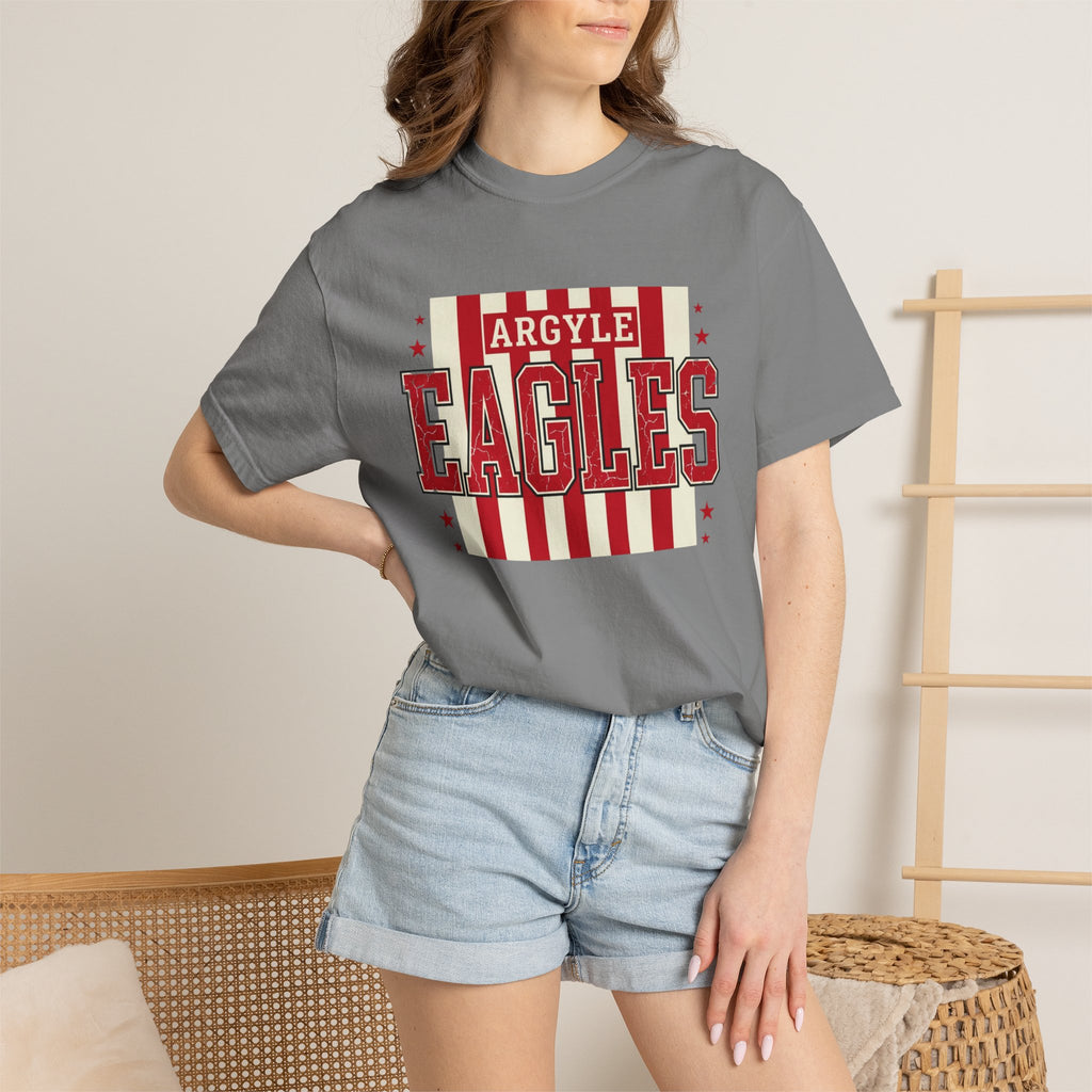Argyle Eagles Retro Stripes T-Shirt